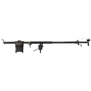 Mega Boom Black, Telescopic with remote pan, tilt and rotate
