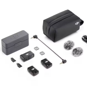 DJI Mic Kit (2 TX + 1 RX Charging Case), Wireless Lavalier Microphone